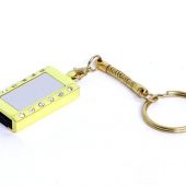 USB-флешка на 16 Гб в виде Кулона с кристаллами, мини чип, золотой (16Gb), арт. 019468203