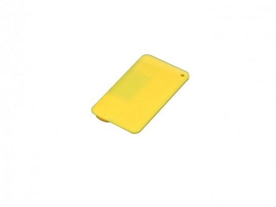USB-флешка на 32 Гб в виде пластиковой карточки, желтый (32Gb), арт. 019396303