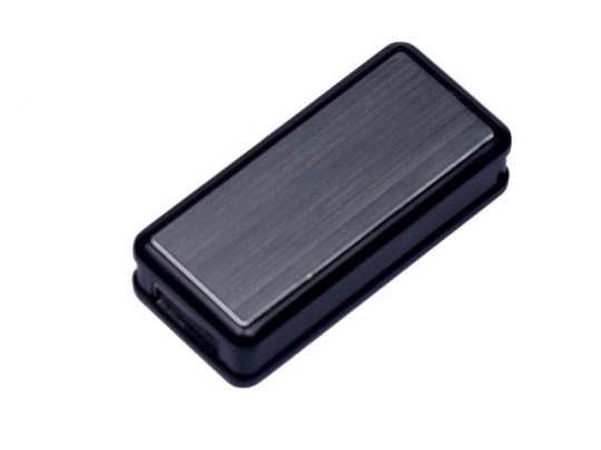 USB-флешка промо на 4 Гб прямоугольной формы, выдвижной механизм, черный (4Gb), арт. 019402203