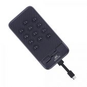 Внешний аккумулятор VA2208 на присосках с кабелем micro USB, 8000 mAh, черный, арт. 019454303