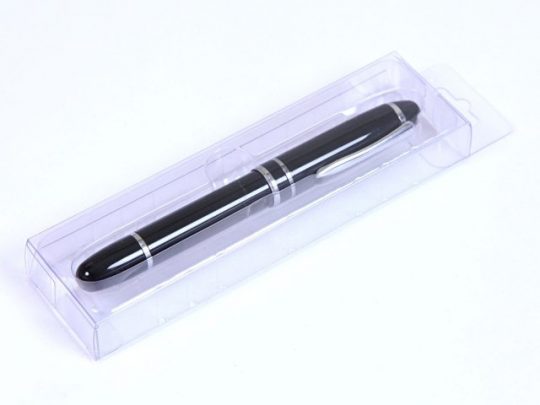 USB-флешка на 16 Гб в виде ручки с мини чипом, черный (16Gb), арт. 019446203