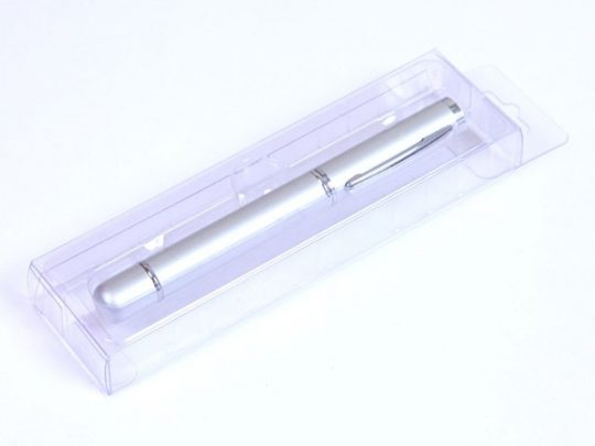 USB-флешка на 16 Гб в виде ручки с мини чипом, серебро (16Gb), арт. 019441703
