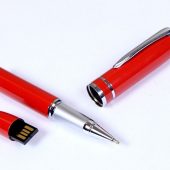USB-флешка на 16 Гб в виде ручки с мини чипом, красный (16Gb), арт. 019445603