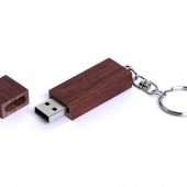 USB-флешка на 64 ГБ прямоугольная форма, колпачек с магнитом, коричневый (64Gb), арт. 019392503