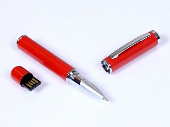 USB-флешка на 16 Гб в виде ручки с мини чипом, красный (16Gb), арт. 019440703