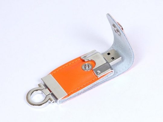 USB-флешка на 16 Гб в виде брелка, оранжевый (16Gb), арт. 019437803