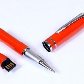 USB-флешка на 16 Гб в виде ручки с мини чипом, оранжевый (16Gb), арт. 019445903