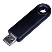 USB-флешка промо на 8 Гб прямоугольной формы, выдвижной механизм, черный (8Gb), арт. 019404603