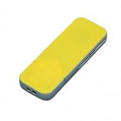 USB-флешка на 64 ГБ в стиле I-phone, прямоугольнй формы, желтый (64Gb), арт. 019386903
