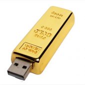 USB-флешка на 8 Гб в виде слитка золота, золотой (8Gb), арт. 019439803