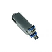 USB 3.0/micro USB/Lightning- флешка на 128 Гб с поворотным механизмом (128Gb), арт. 019447203