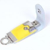 USB-флешка на 16 Гб в виде брелка, желтый (16Gb), арт. 019437503