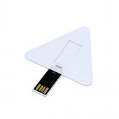 USB-флешка на 8 Гб в виде пластиковой карточки треугольной формы, белый (8Gb), арт. 019398703