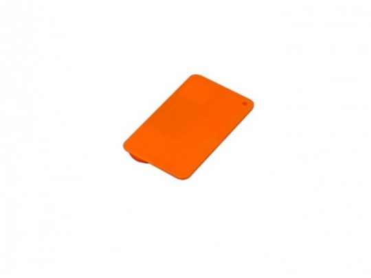 USB-флешка на 8 Гб в виде пластиковой карточки, оранжевый (8Gb), арт. 019398003