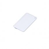 USB-флешка на 8 Гб в виде пластиковой карточки, белый (8Gb), арт. 019398303