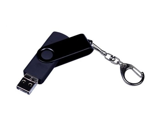 USB 2.0/micro USB/Type-С- флешка на 64 Гб 3-в-1 с поворотным механизмом (64Gb), арт. 019435203