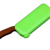 USB-флешка промо на 32 Гб прямоугольной формы, выдвижной механизм, зеленый (32Gb), арт. 019415103