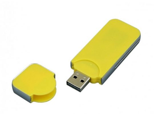 USB-флешка на 32 Гб в стиле I-phone, прямоугольнй формы, желтый (32Gb), арт. 019391803