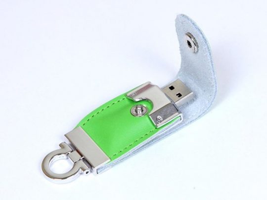 USB-флешка на 8 Гб в виде брелка, зеленый (8Gb), арт. 019438403