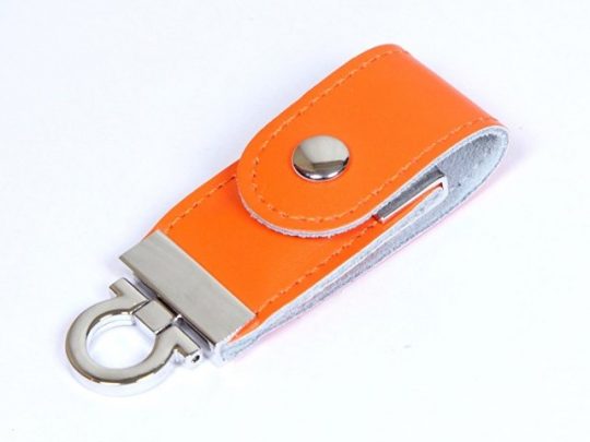 USB-флешка на 16 Гб в виде брелка, оранжевый (16Gb), арт. 019437803