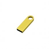 USB-флешка на 64 ГБ с мини чипом, компактный дизайн с круглым отверстием., золотой (64Gb), арт. 019399203