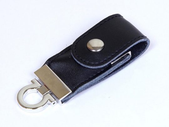 USB-флешка на 16 Гб в виде брелка, черный (16Gb), арт. 019438103