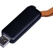 USB-флешка промо на 4 Гб прямоугольной формы, выдвижной механизм, черный (4Gb), арт. 019413603