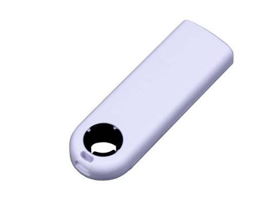 USB-флешка промо на 128 Гб прямоугольной формы, выдвижной механизм, черный (128Gb), арт. 019410003