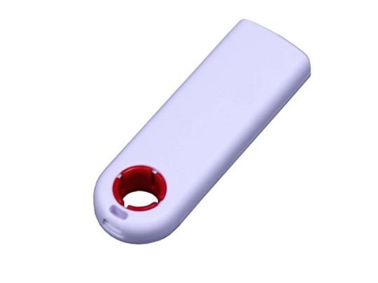 USB-флешка промо на 32 Гб прямоугольной формы, выдвижной механизм, красный (32Gb), арт. 019408703