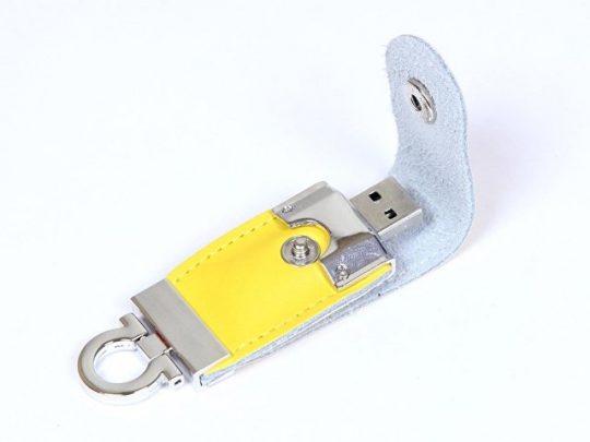 USB-флешка на 8 Гб в виде брелка, желтый (8Gb), арт. 019438303
