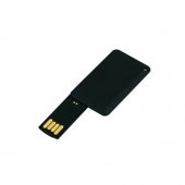 USB-флешка на 8 Гб в виде пластиковой карточки, черный (8Gb), арт. 019398203