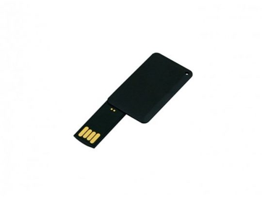 USB-флешка на 8 Гб в виде пластиковой карточки, черный (8Gb), арт. 019398203
