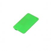 USB-флешка на 32 Гб в виде пластиковой карточки, зеленый (32Gb), арт. 019396403