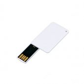 USB-флешка на 8 Гб в виде пластиковой карточки, белый (8Gb), арт. 019398303