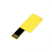 USB-флешка на 64 ГБ в виде пластиковой карточки, желтый (64Gb), арт. 019395603