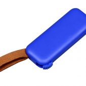 USB-флешка промо на 64 Гб прямоугольной формы, выдвижной механизм, синий (64Gb), арт. 019414703