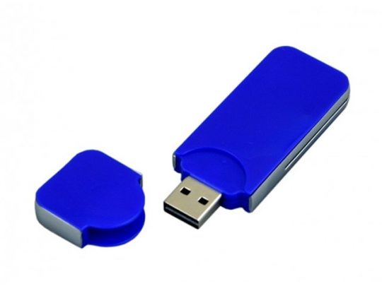 USB-флешка на 128 Гб в стиле I-phone, прямоугольнй формы, синий (128Gb), арт. 019390803