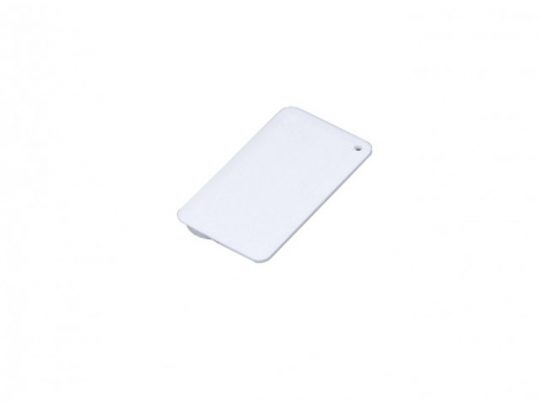 USB-флешка на 64 ГБ в виде пластиковой карточки, белый (64Gb), арт. 019396203