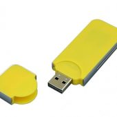 USB-флешка на 4 Гб в стиле I-phone, прямоугольнй формы, желтый (4Gb), арт. 019390303