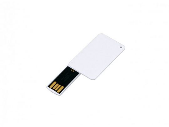 USB-флешка на 32 Гб в виде пластиковой карточки, белый (32Gb), арт. 019396903