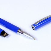 USB-флешка на 64 ГБ в виде ручки с мини чипом, синий (64Gb), арт. 019443103