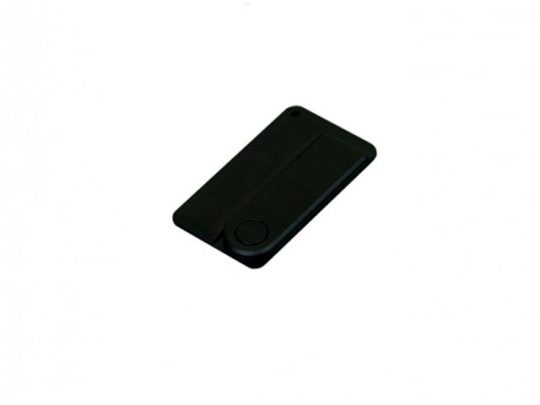 USB-флешка на 16 Гб в виде пластиковой карточки, черный (16Gb), арт. 019397503