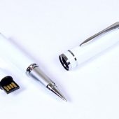 USB-флешка на 16 Гб в виде ручки с мини чипом, белый (16Gb), арт. 019443503