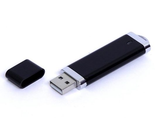USB-флешка промо на 32 Гб прямоугольной классической формы, черный (32Gb), арт. 019386303