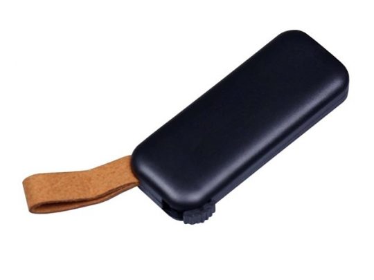 USB-флешка промо на 16 Гб прямоугольной формы, выдвижной механизм, черный (16Gb), арт. 019412403