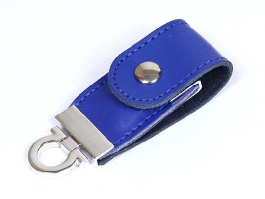 USB-флешка на 16 Гб в виде брелка, синий (16Gb), арт. 019437903