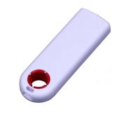 USB-флешка промо на 64 ГБ прямоугольной формы, выдвижной механизм, красный (64Gb), арт. 019408403