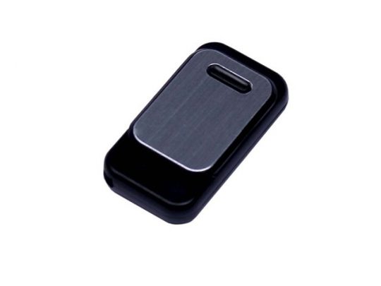 USB-флешка промо на 8 Гб прямоугольной формы, выдвижной механизм, черный (8Gb), арт. 019417403