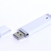 USB-флешка промо на 64 Гб прямоугольной классической формы, белый (64Gb), арт. 019385603