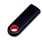USB-флешка промо на 64 Гб прямоугольной формы, выдвижной механизм, красный (64Gb), арт. 019405403
